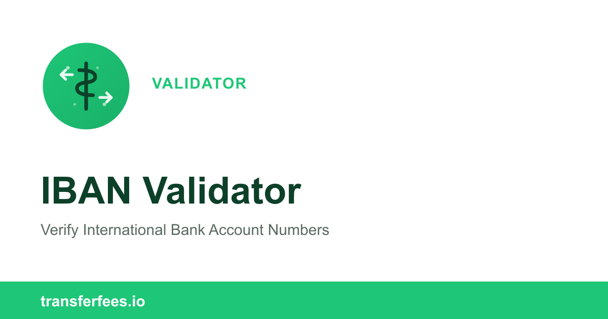 IBAN Validator – Free International Bank Account Checker